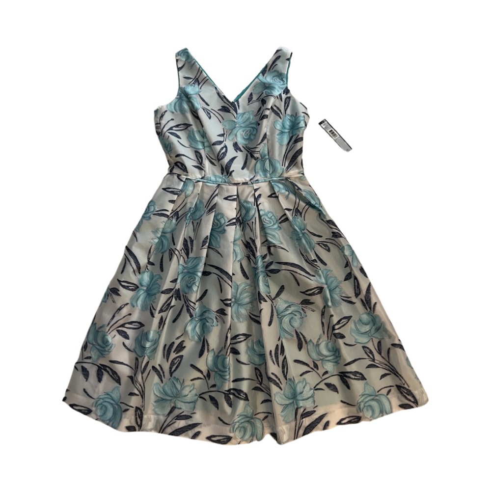 Floral Tahari dress.